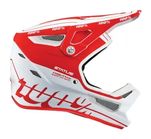 100% Status Helmet - Topenga Red-White