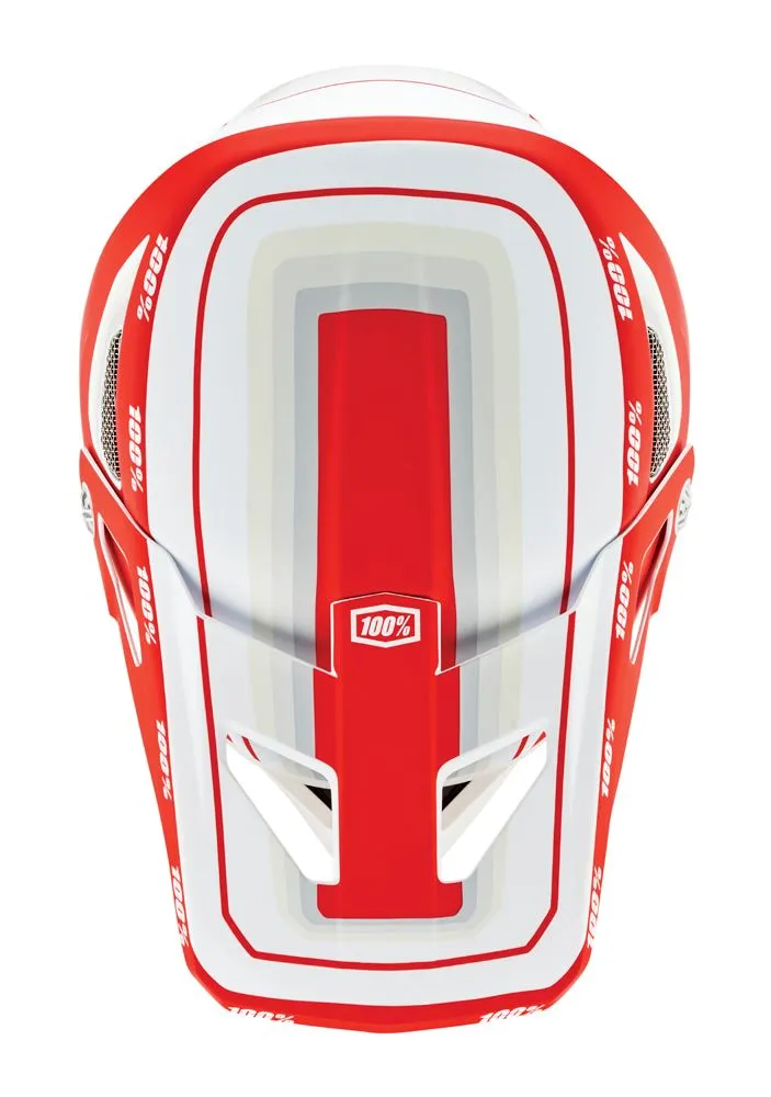 100% Status Helmet - Topenga Red-White