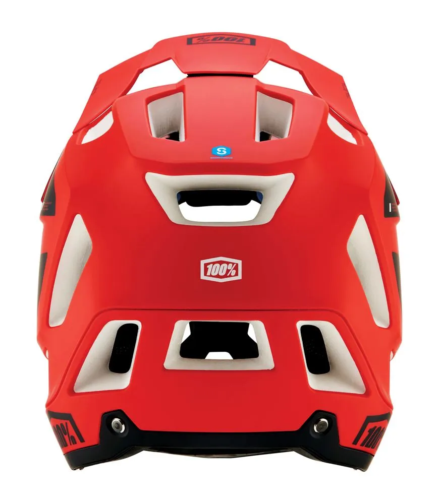 100% Trajecta Helmet - With Fidlock - Fluo Red - 2022