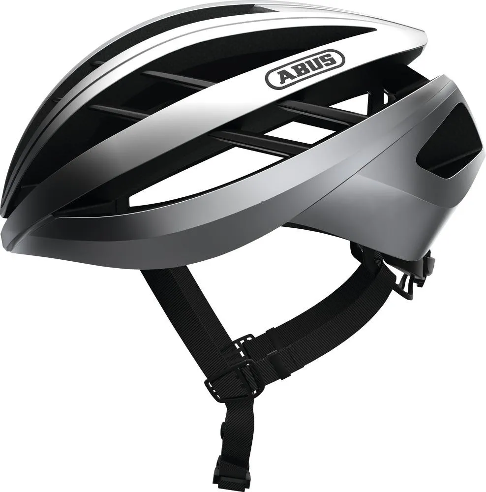 Abus Aventor Road Helmet - Gleam Silver