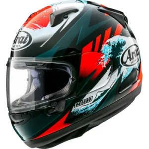 Arai Quantum-X Full Face Helmet Wave Red