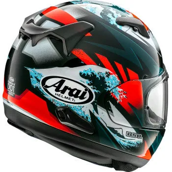 Arai Quantum-X Full Face Helmet Wave Red