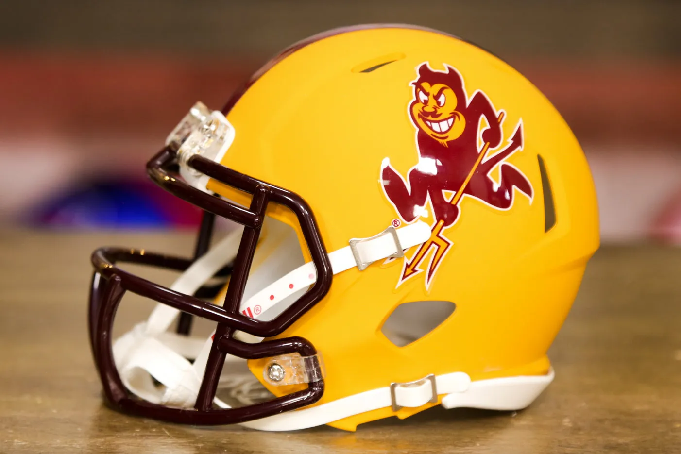 Arizona State Sun Devils Riddell Speed Mini Helmet - Matte Yellow Sparky