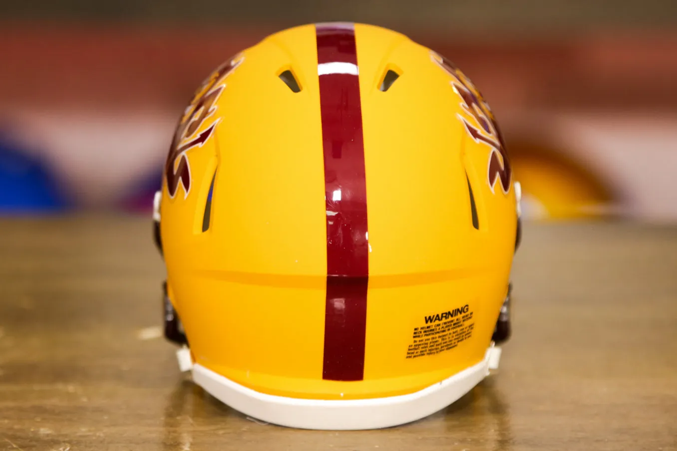 Arizona State Sun Devils Riddell Speed Mini Helmet - Matte Yellow Sparky
