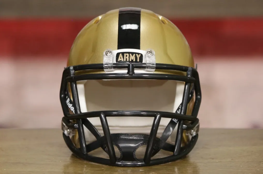 Army Black Knights Riddell Speed Mini Helmet - Gold