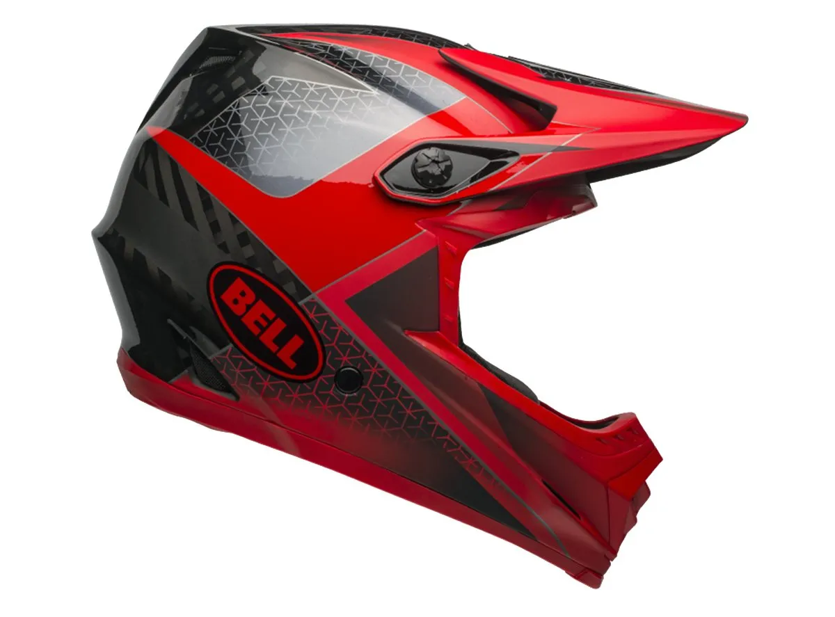 Bell Full-9 Full Face Helmet - Hound Matt - Gloss Crimson-Black-White - 2019