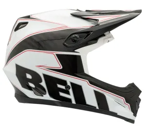 Bell Full-9 Full Face Helmet - White-Black Carbon Emblem