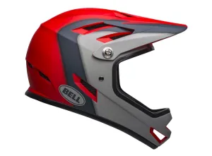 Bell Sanction Full Face Helmet - Presences - Matt Crimson-Slate-Gray