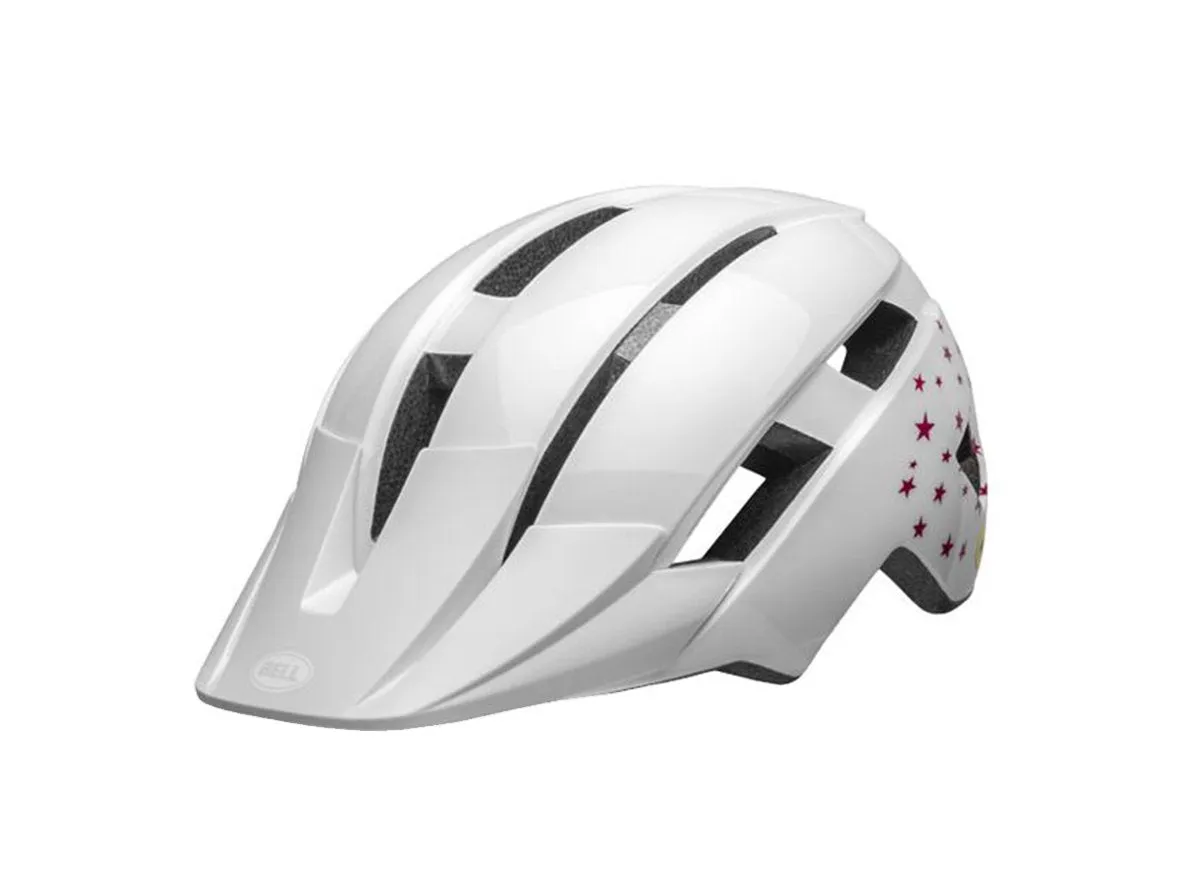 Bell Sidetrack II MIPS MTB Helmet - Child - White Stars