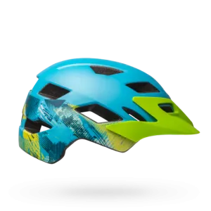 Bell Sidetrack Youth Helmet - Gnarly-Matt Bright Blue-Bright Green - 2020