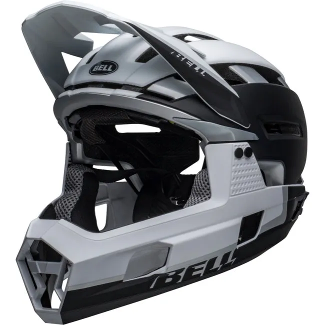 Bell Super Air R Spherical Full Face Helmet - Matt Black-White