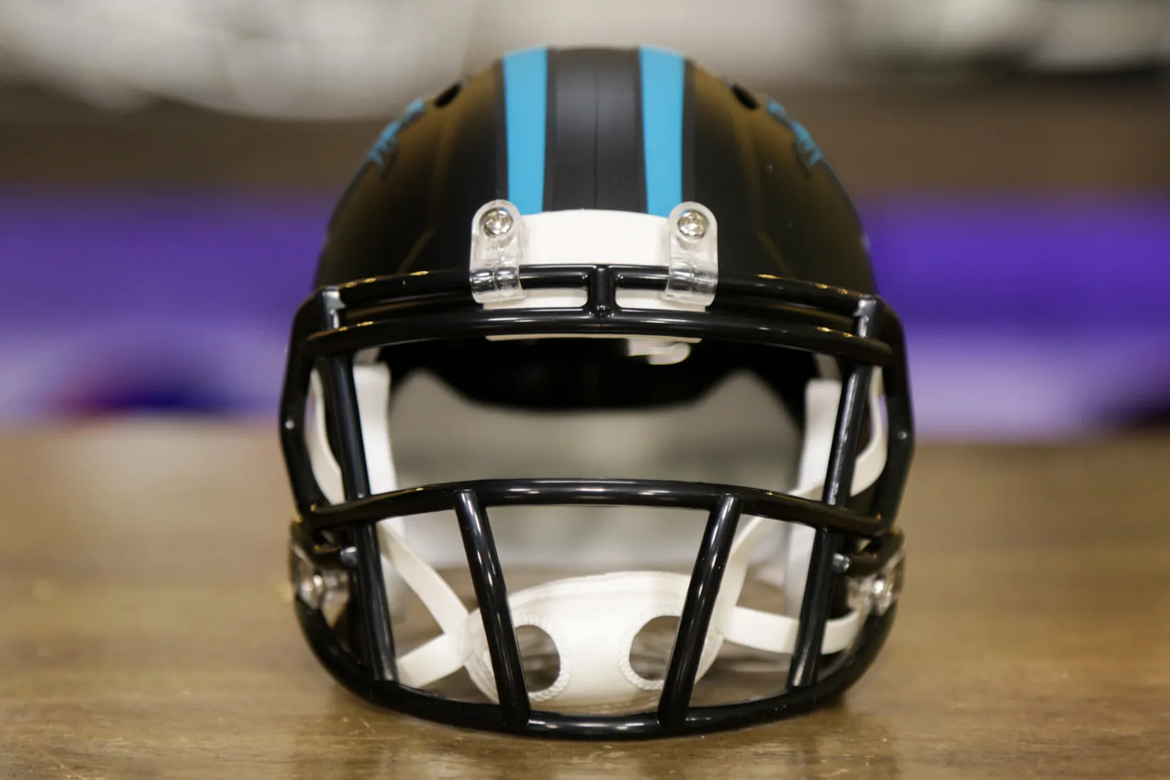 Carolina Panthers Riddell Speed Mini Helmet - Black Alternate