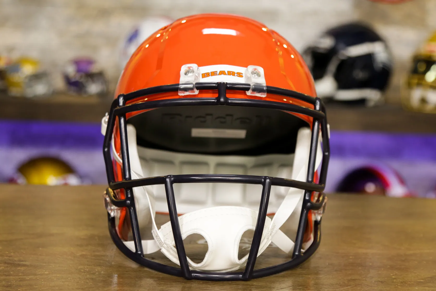 Chicago Bears Riddell Speed Display Helmet - Orange Alternate