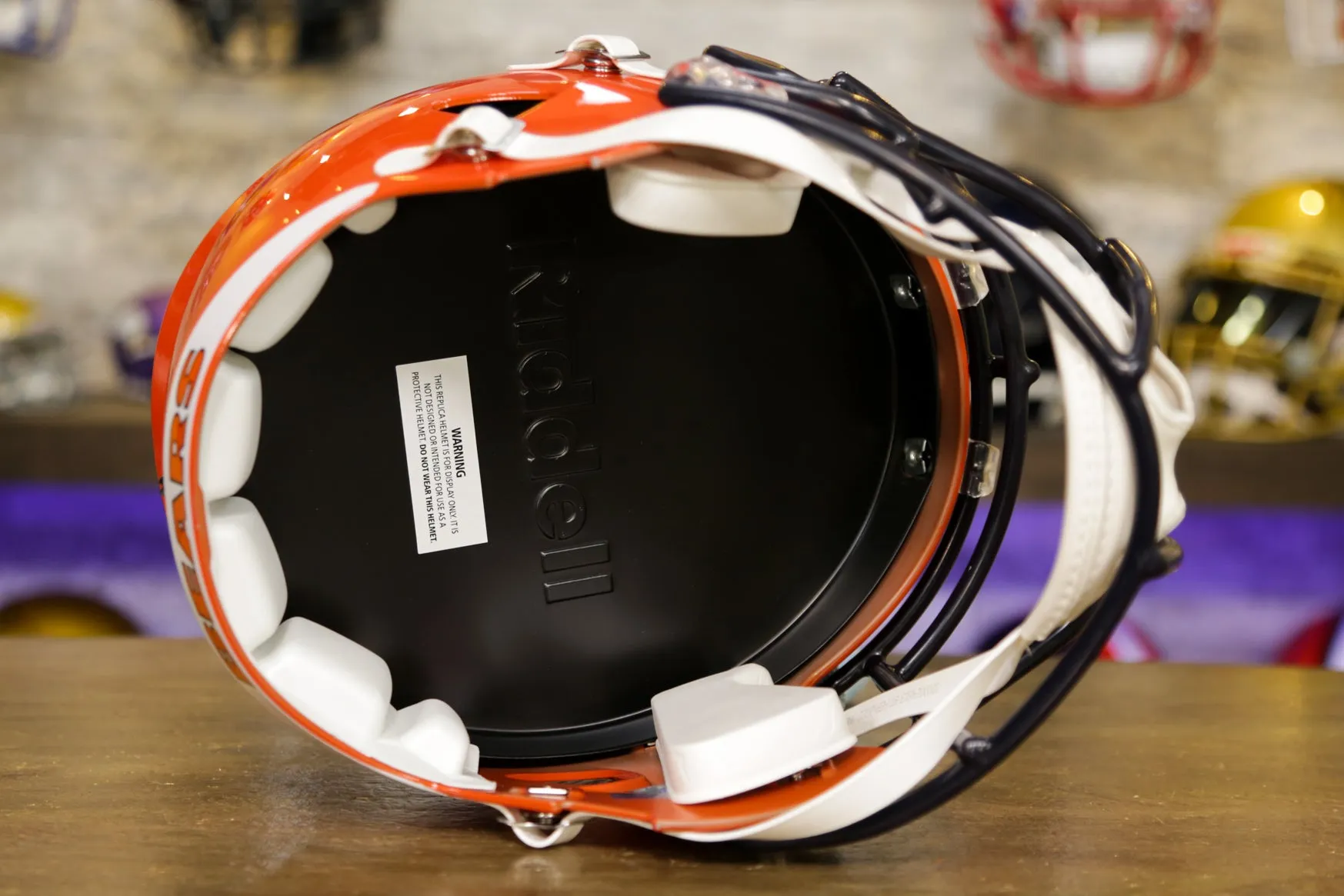 Chicago Bears Riddell Speed Display Helmet - Orange Alternate