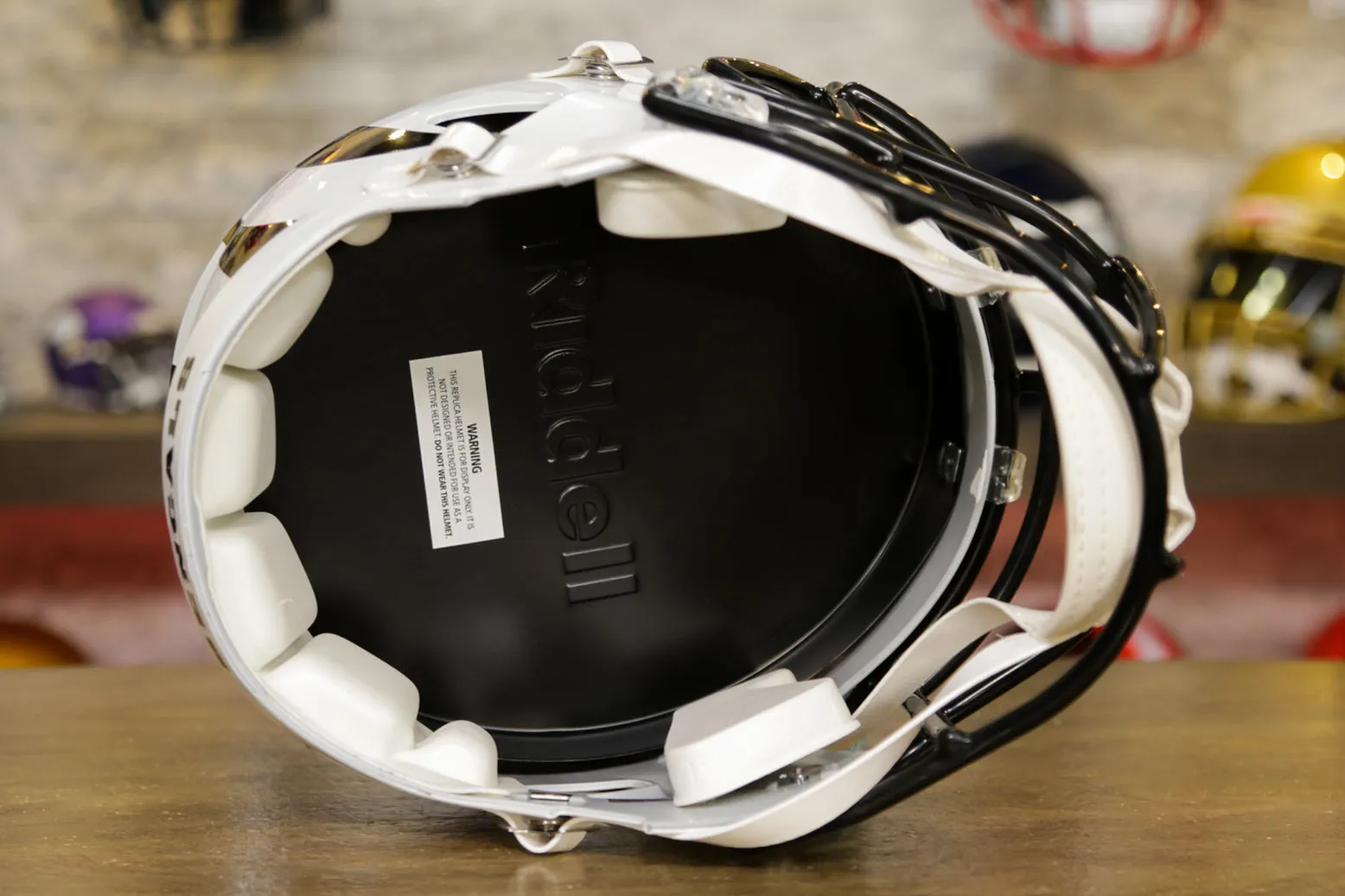 Cincinnati Bengals Riddell Speed Display Helmet - White Bengal Alternate
