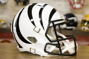 Cincinnati Bengals Riddell Speed Display Helmet - White Bengal Alternate
