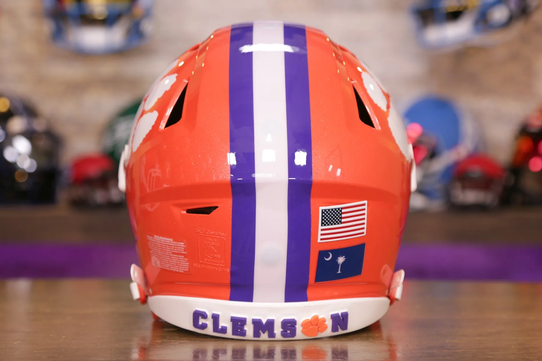 Clemson Tigers Riddell SpeedFlex Helmet - GG Edition 00229