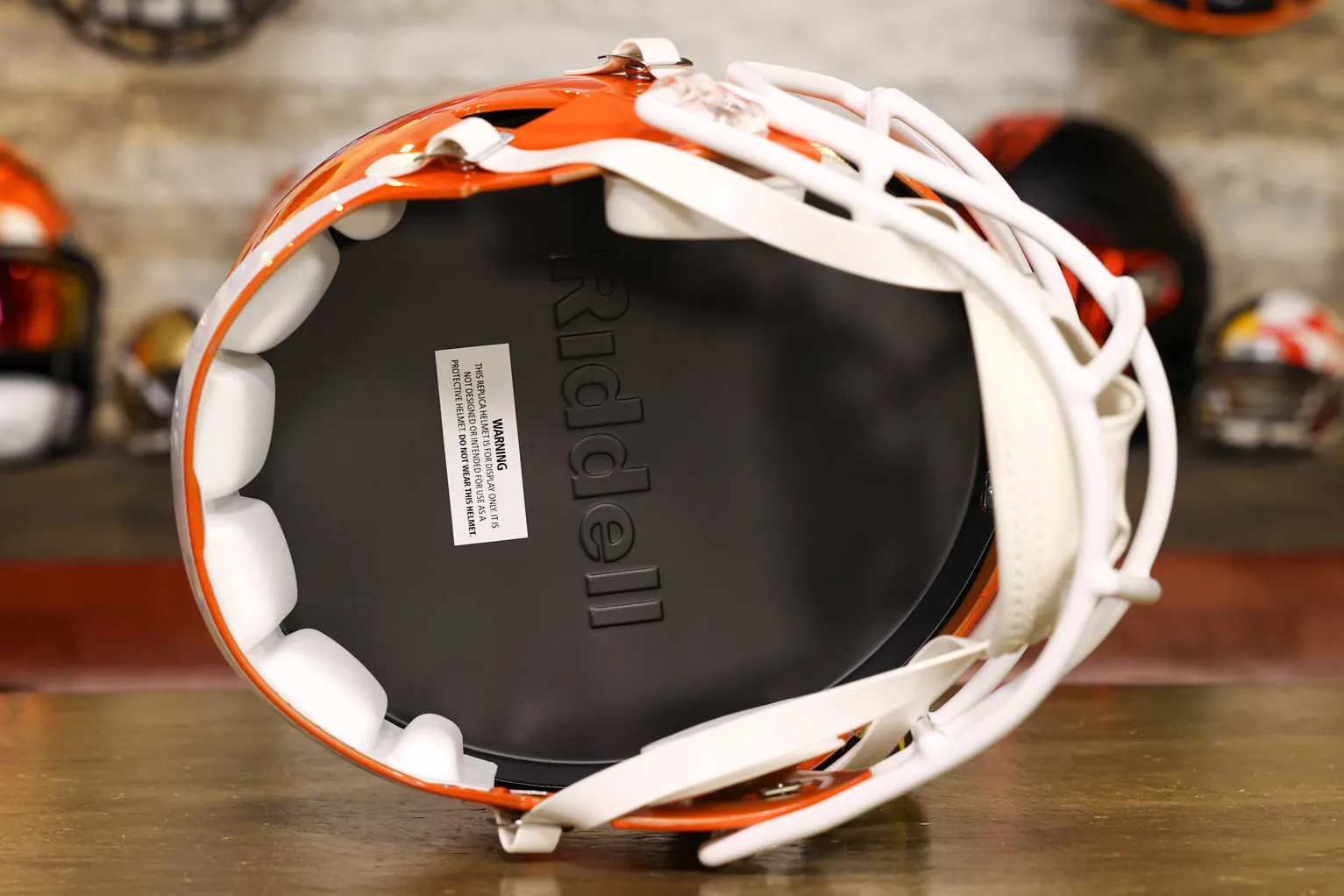 Cleveland Browns Riddell Speed Display Helmet - 1975-2005 Throwback