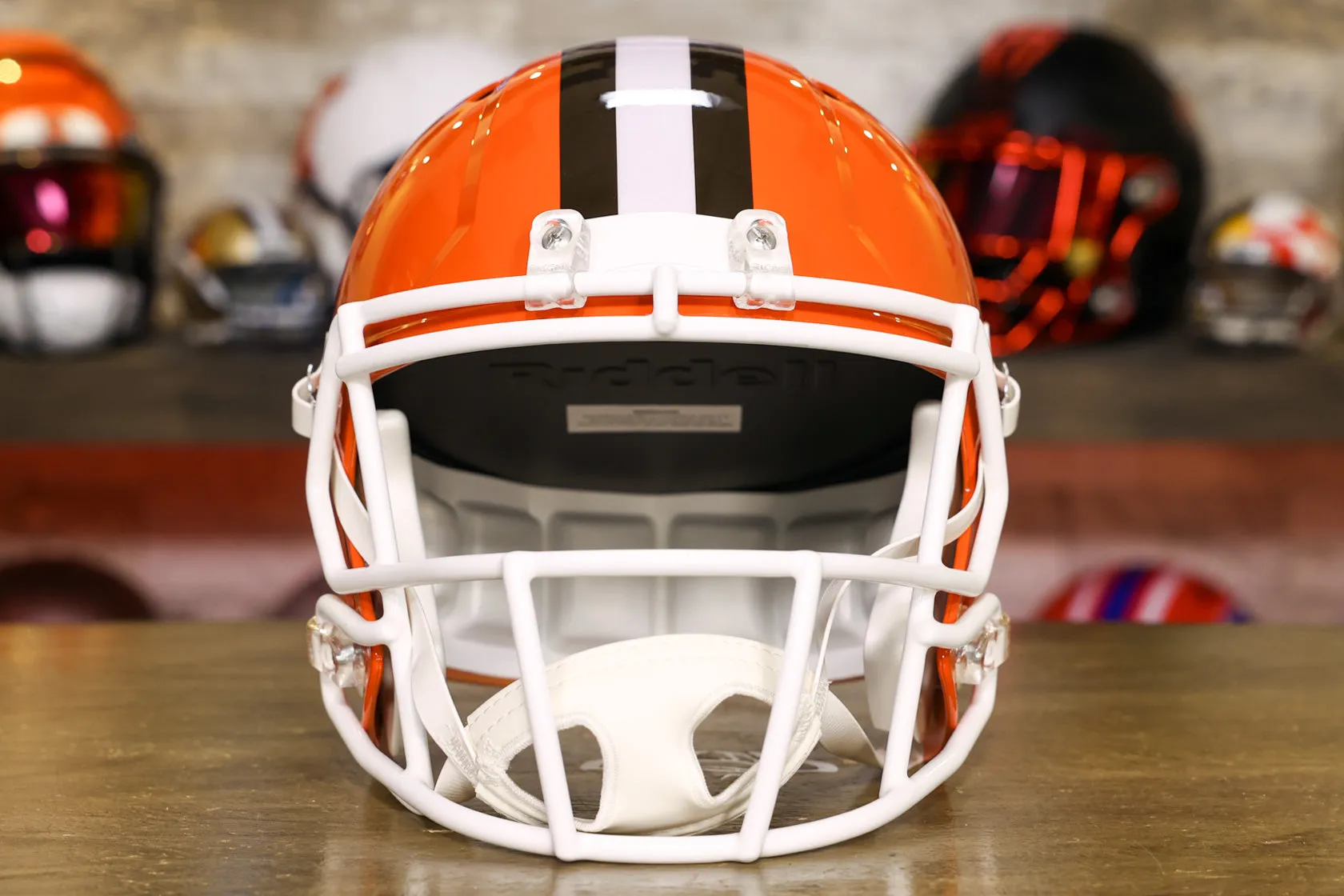 Cleveland Browns Riddell Speed Display Helmet - 1975-2005 Throwback
