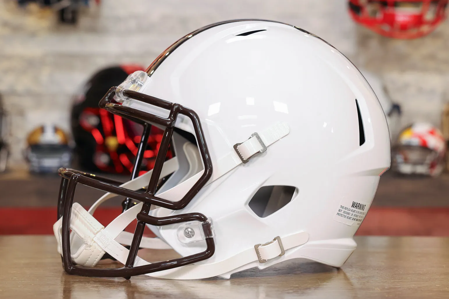 Cleveland Browns Riddell Speed Display Helmet - White Alternate
