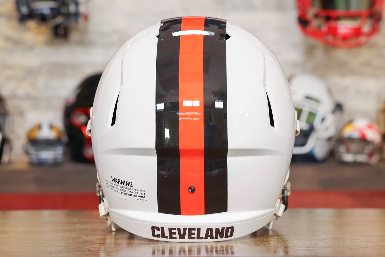 Cleveland Browns Riddell Speed Display Helmet - White Alternate