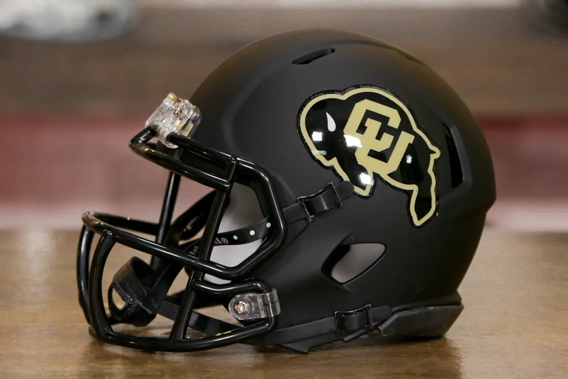 Colorado Buffaloes Riddell Speed Mini Helmet - Matte Black
