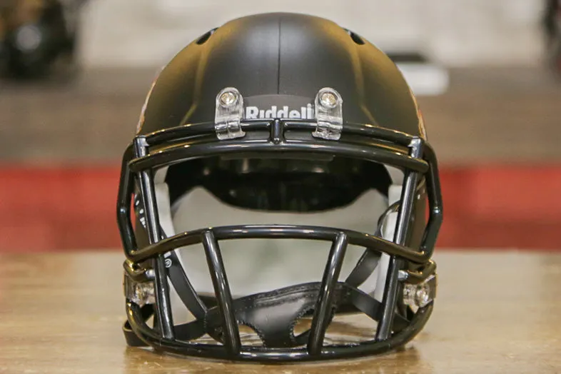 Colorado Buffaloes Riddell Speed Mini Helmet - Matte Black/Chrome Ralphie