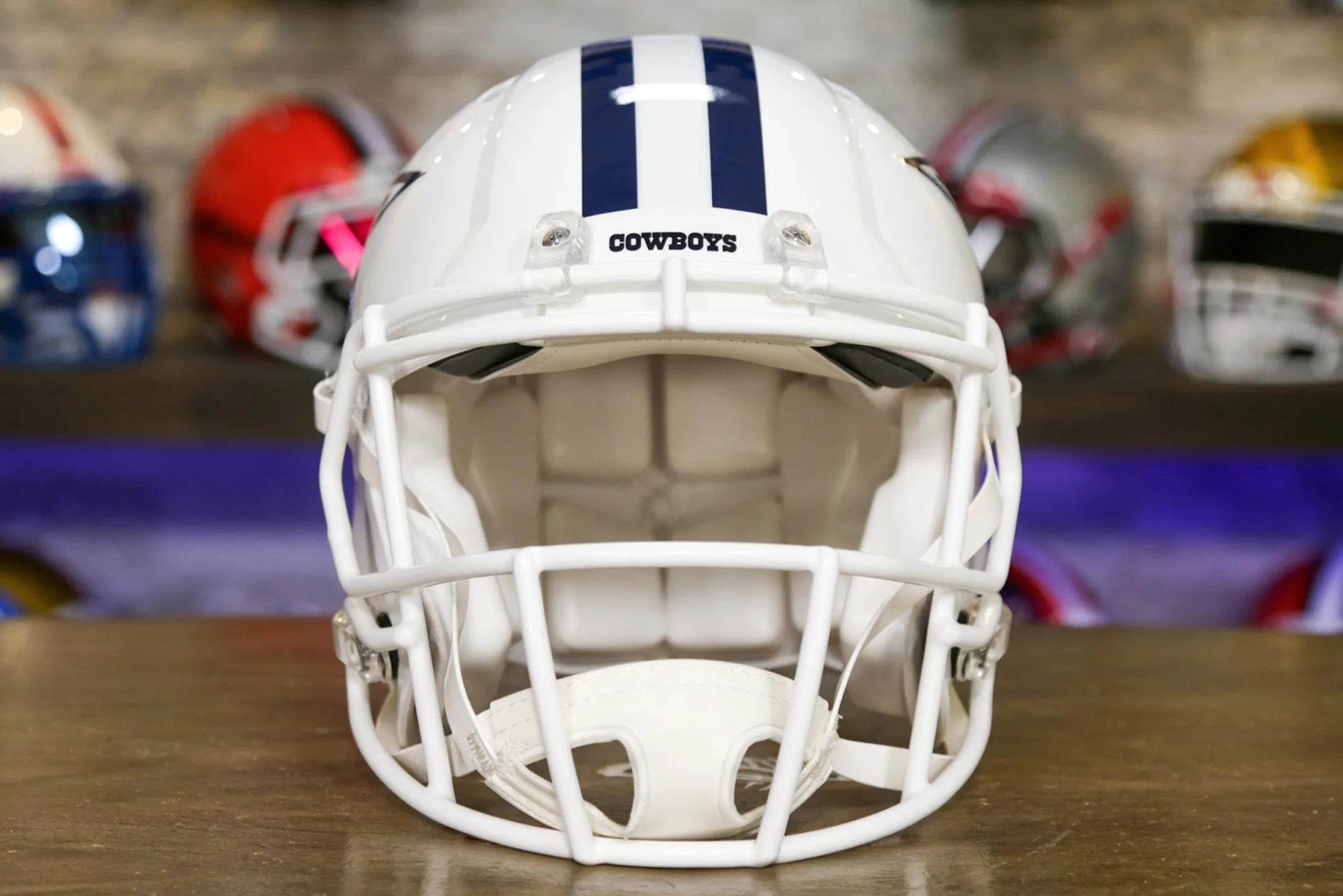 Dallas Cowboys Riddell Speed Authentic Helmet - White Alternate