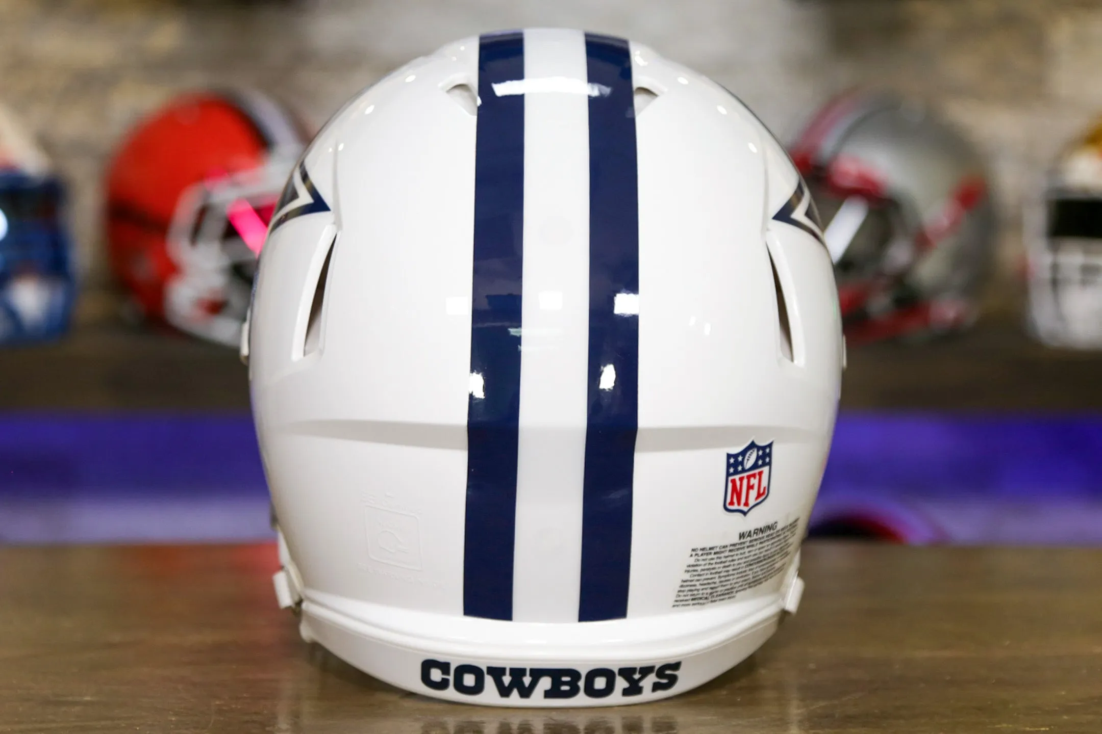 Dallas Cowboys Riddell Speed Authentic Helmet - White Alternate