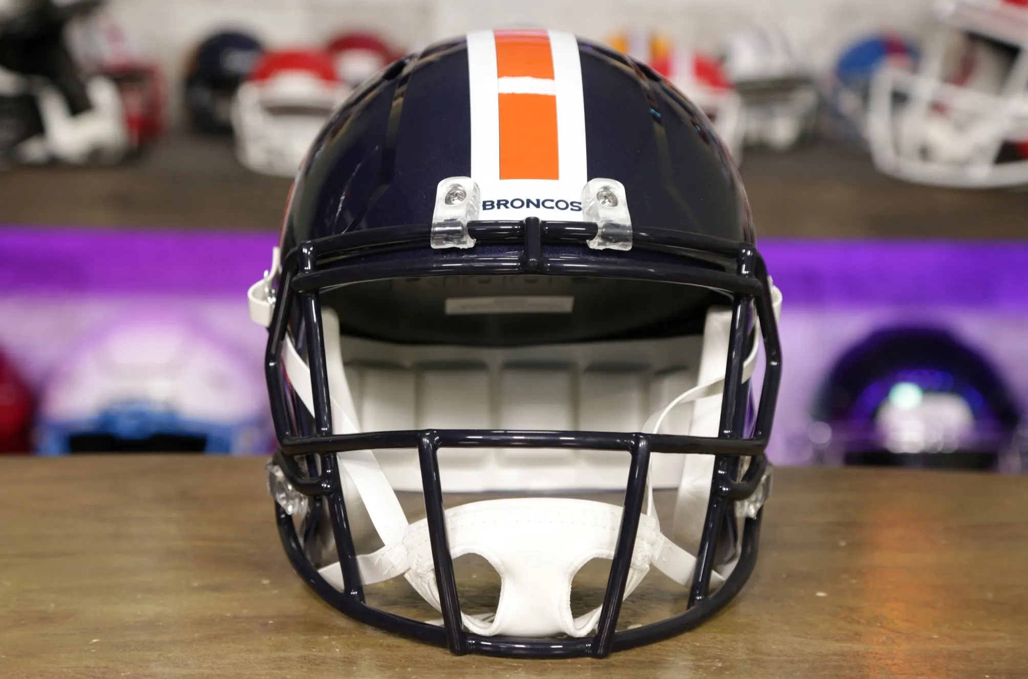 Denver Broncos Riddell Speed Display Helmet - Alternate Color Rush