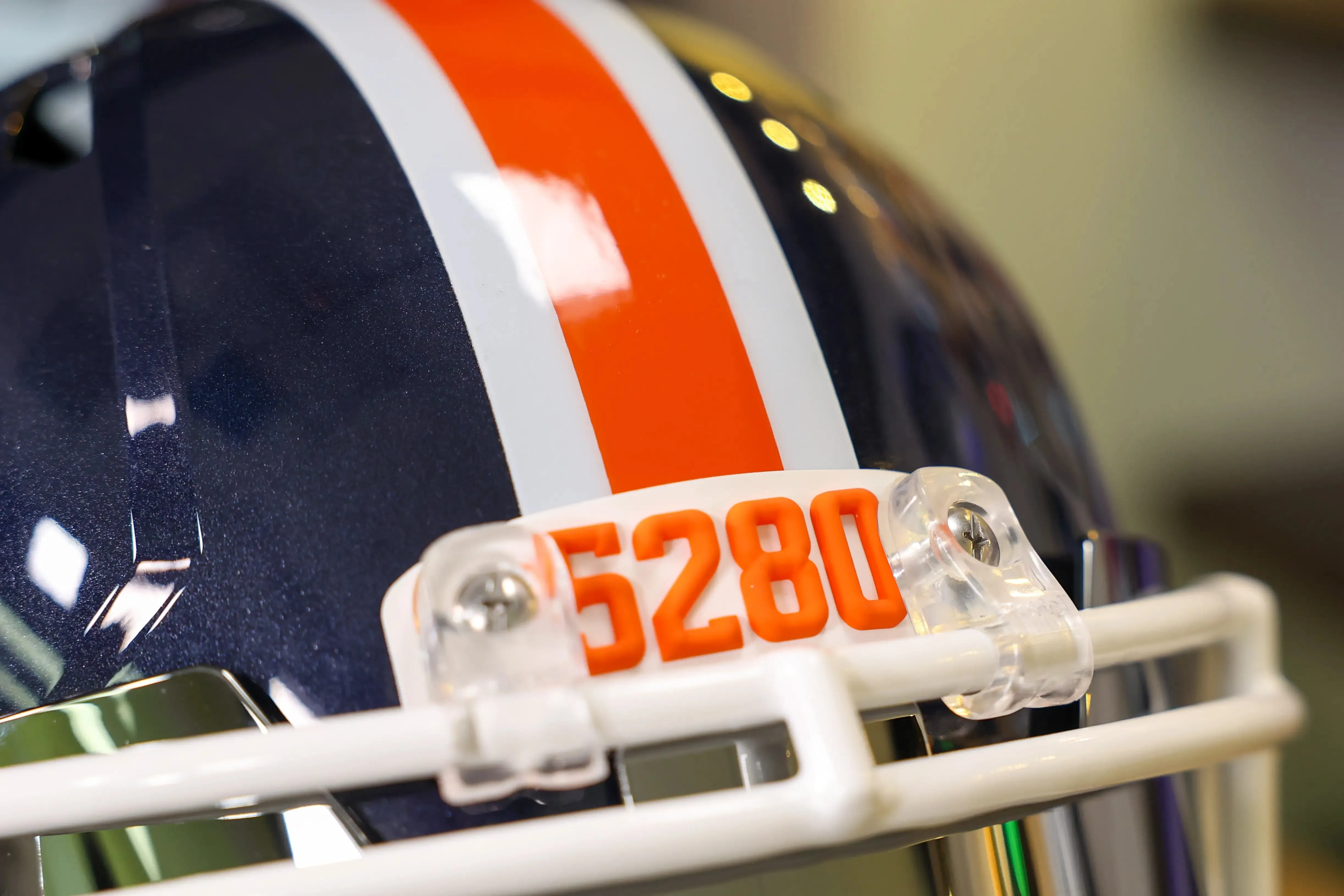 Denver Broncos Riddell Speed Display Helmet - GG Edition 02566