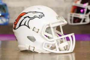 Denver Broncos Riddell Speed Mini Helmet - Summit White Alternate
