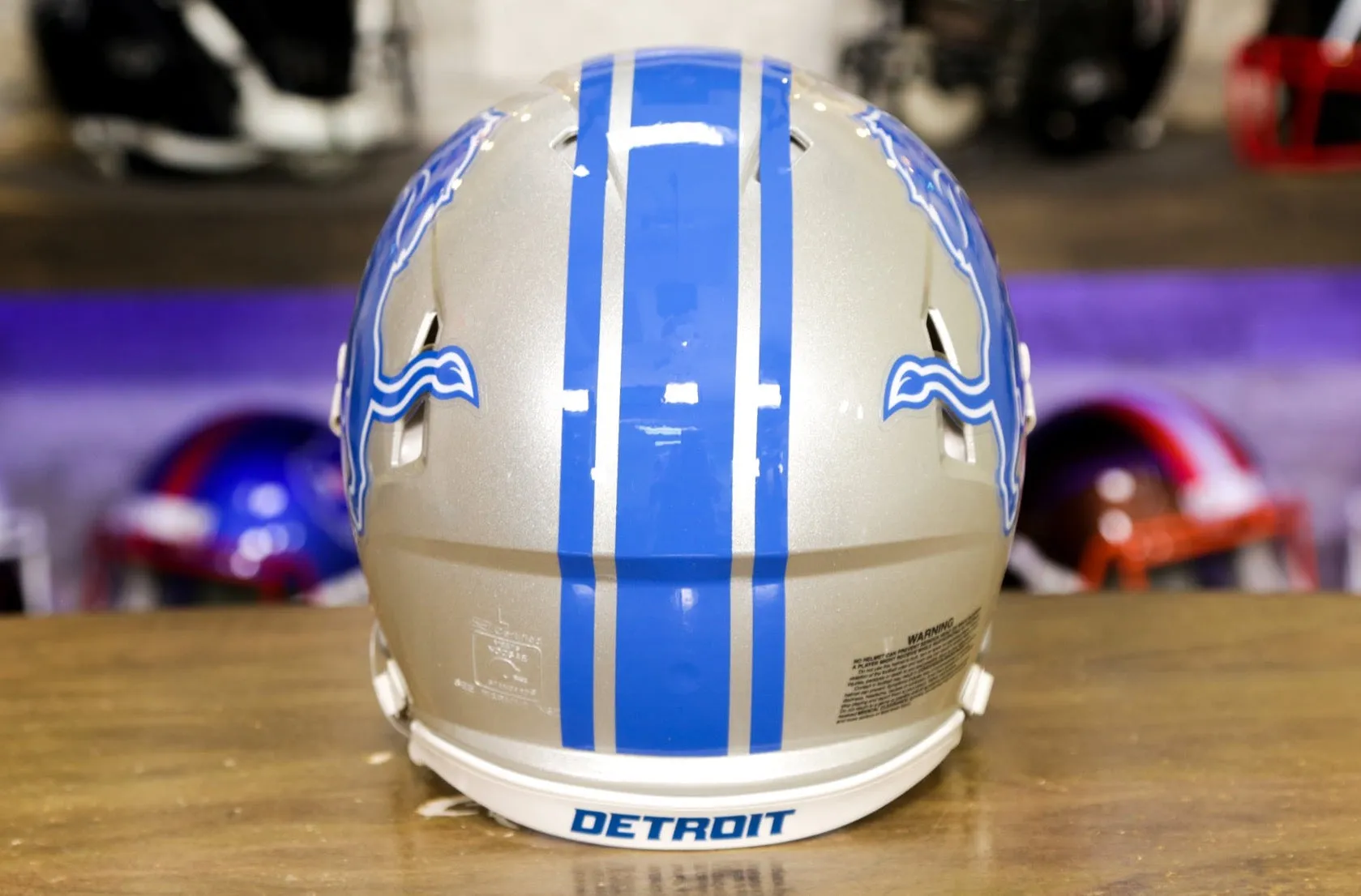 Detroit Lions Riddell Speed Authentic Helmet  - 2017-2023 Throwback