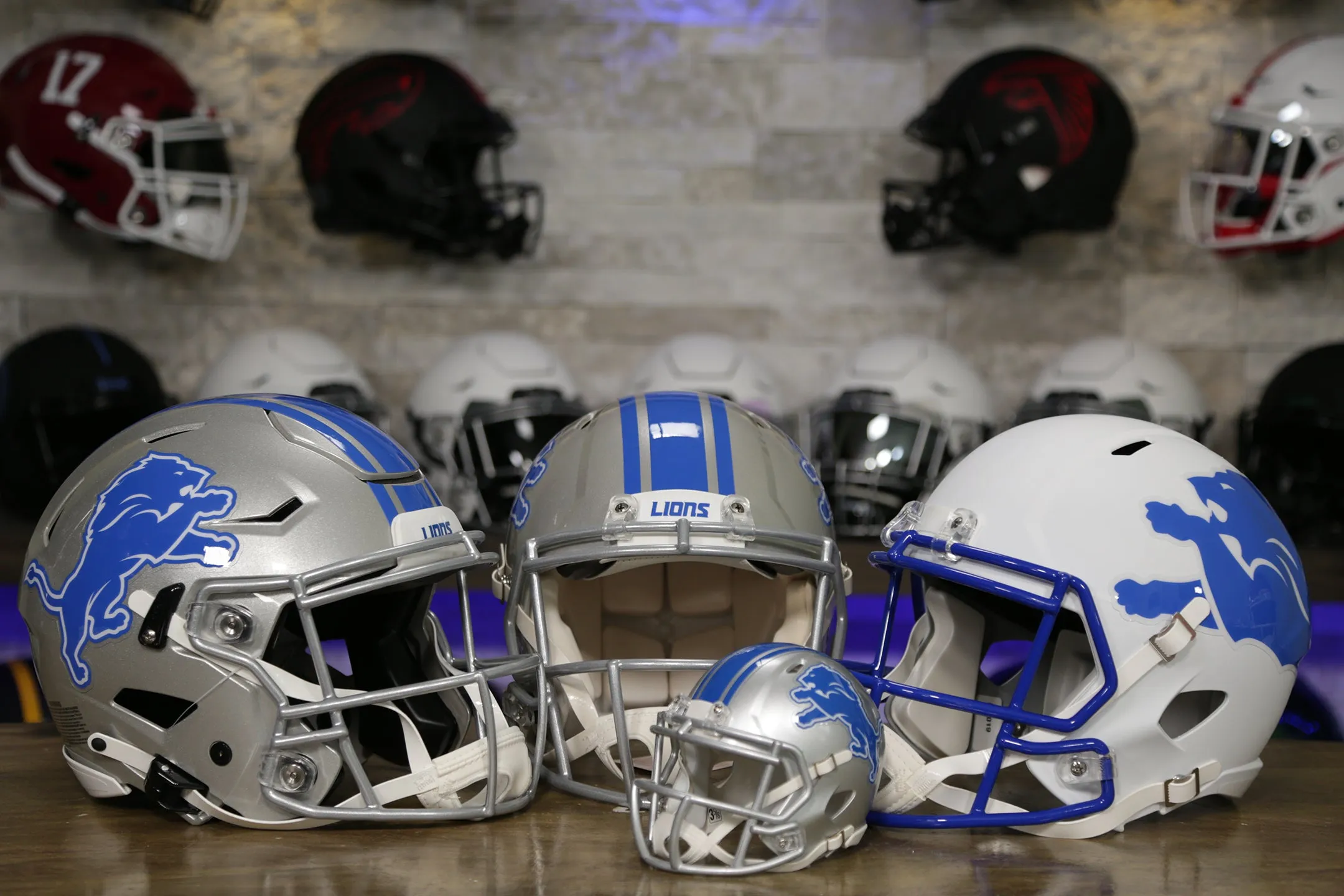 Detroit Lions Riddell Speed Authentic Helmet  - 2017-2023 Throwback