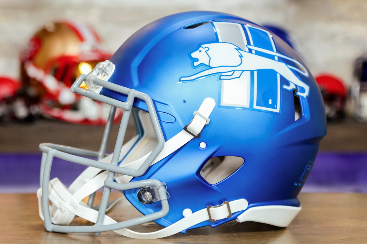 Detroit Lions Riddell Speed Authentic Helmet - Alternate