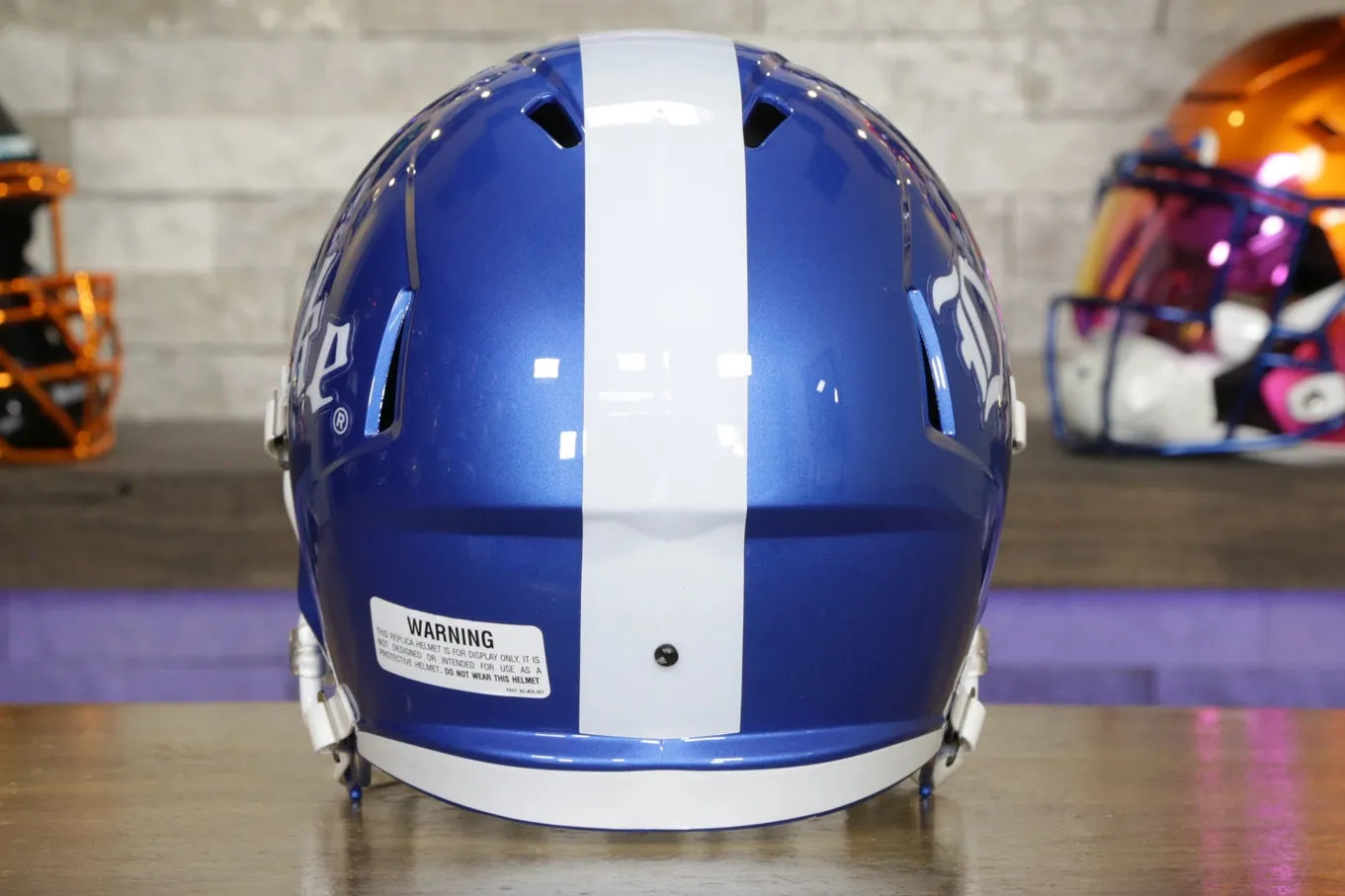 Duke Blue Devils Riddell Speed Display Helmet - Alternate #1