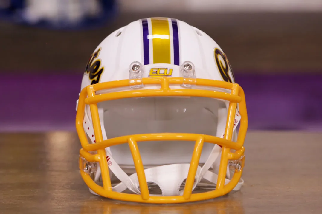 East Carolina Pirates Riddell Speed Mini Helmet - Matte White