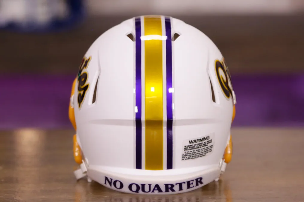 East Carolina Pirates Riddell Speed Mini Helmet - Matte White