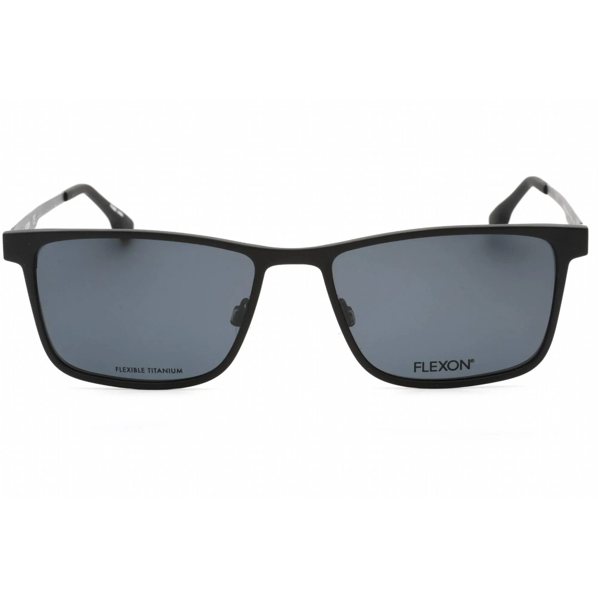 Flexon Men's Eyeglasses - Navy Full Rim Square Frame Clear Lens | FLX1001MAG-SET 412