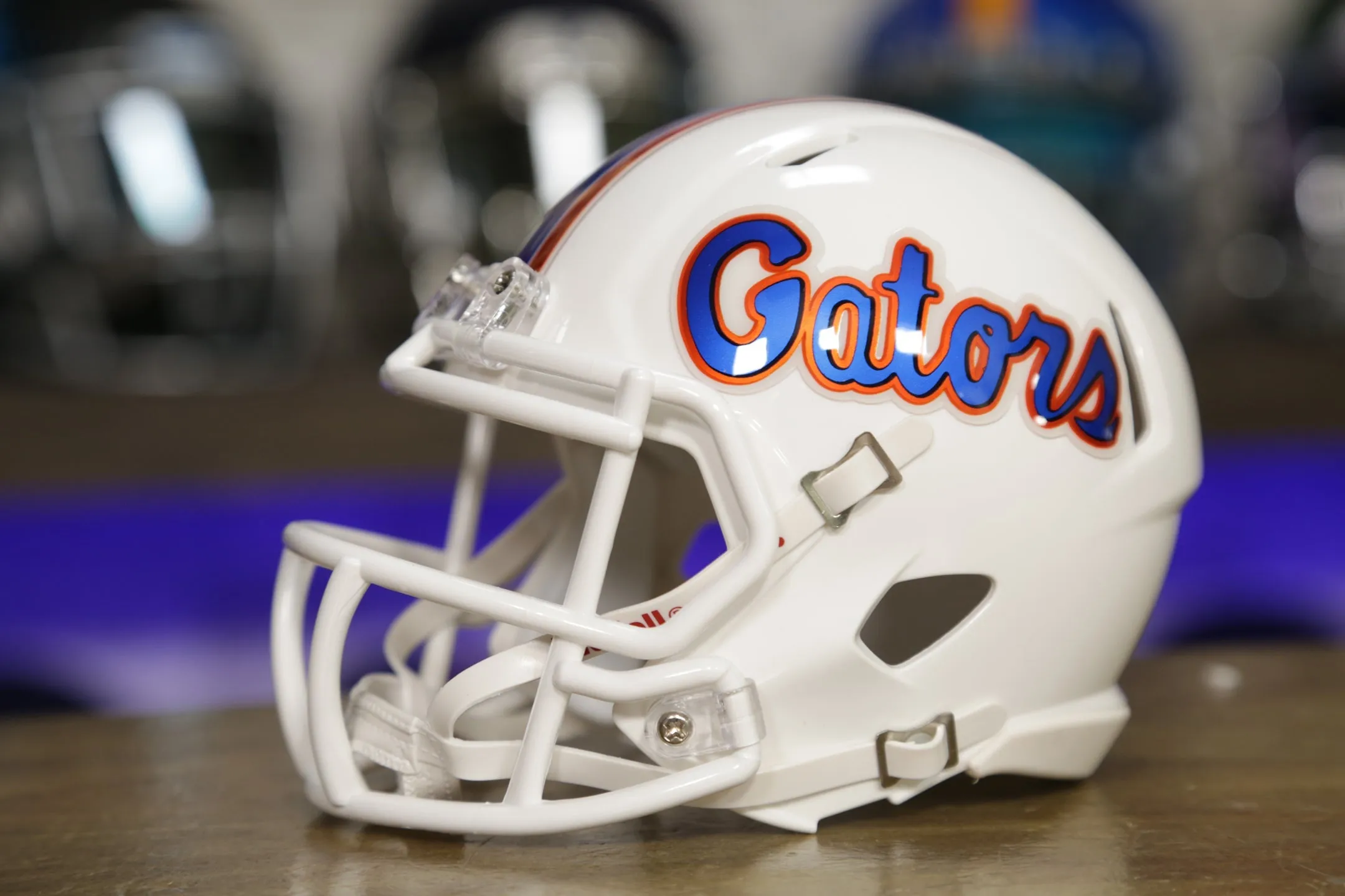 Florida Gators Riddell Speed Mini Helmet - White Alternate