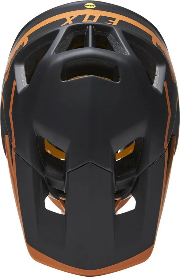 Fox Racing Proframe Full Face Helmet - TUK - Black-Gold - 2021
