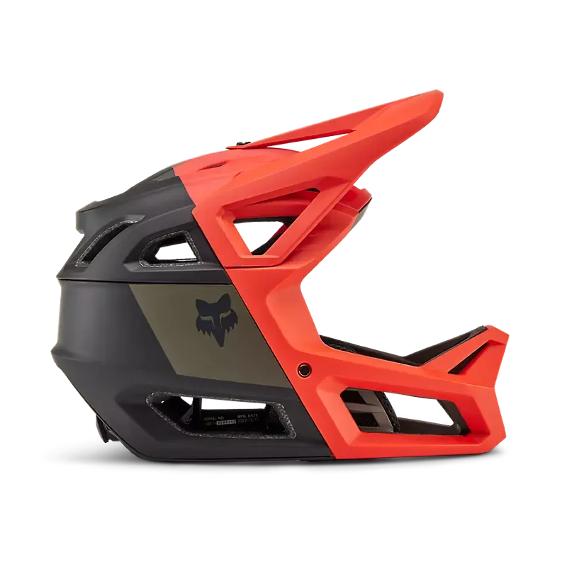 Fox Racing Proframe RS Full Face Helmet - NUF - Orange Flame