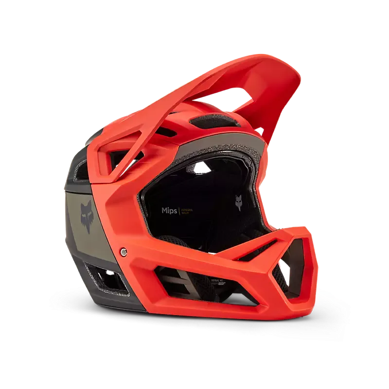 Fox Racing Proframe RS Full Face Helmet - NUF - Orange Flame