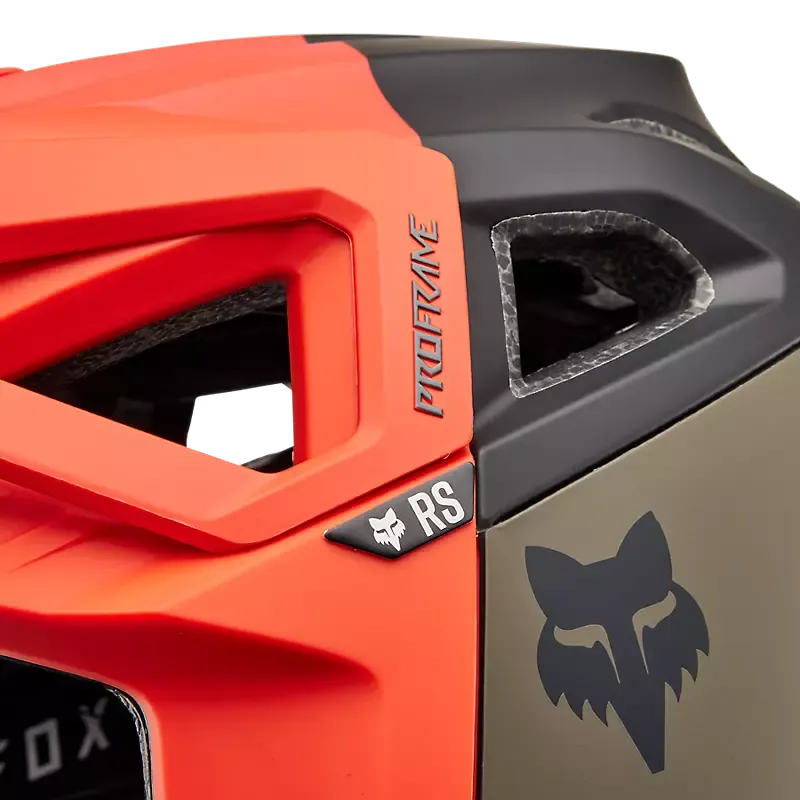 Fox Racing Proframe RS Full Face Helmet - NUF - Orange Flame