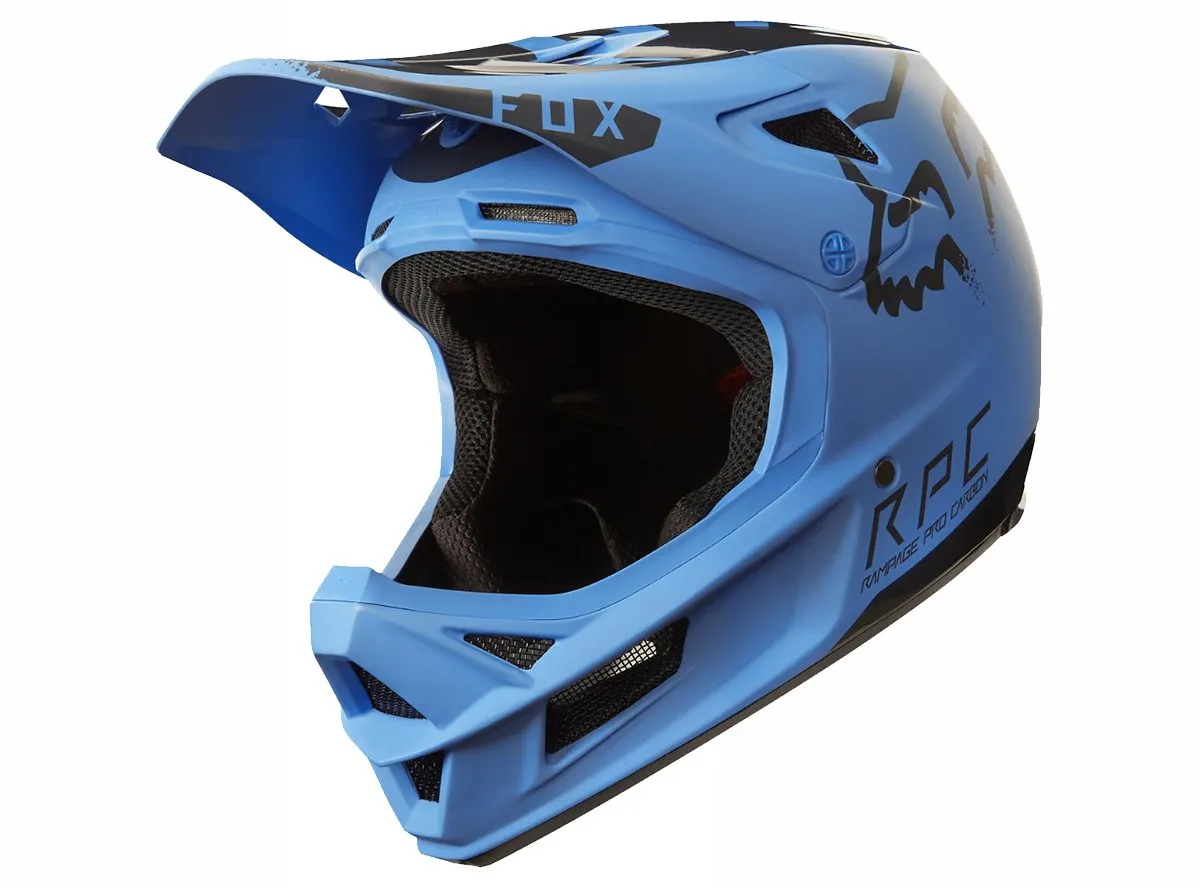 Fox Racing Rampage Pro Carbon Moth Full Face Helmet - Blue-Black