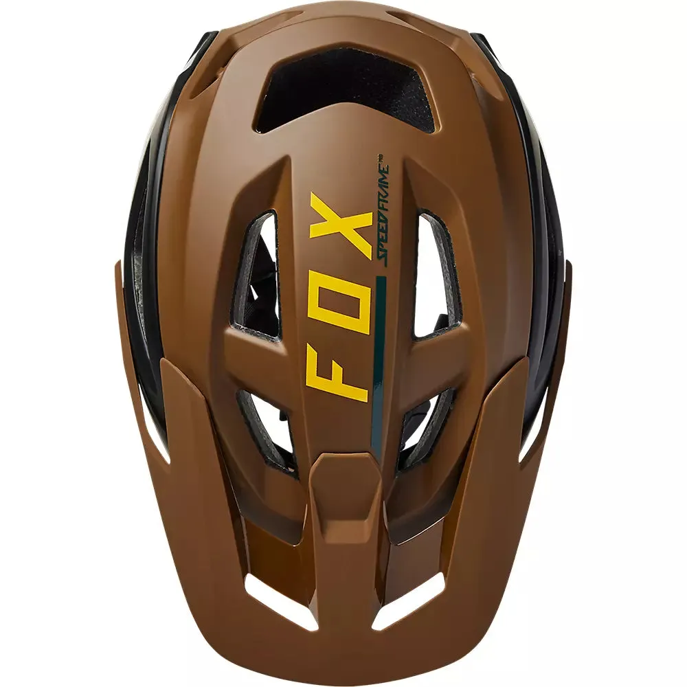 Fox Racing Speedframe Pro MTB Helmet - Blocked - Nutmeg