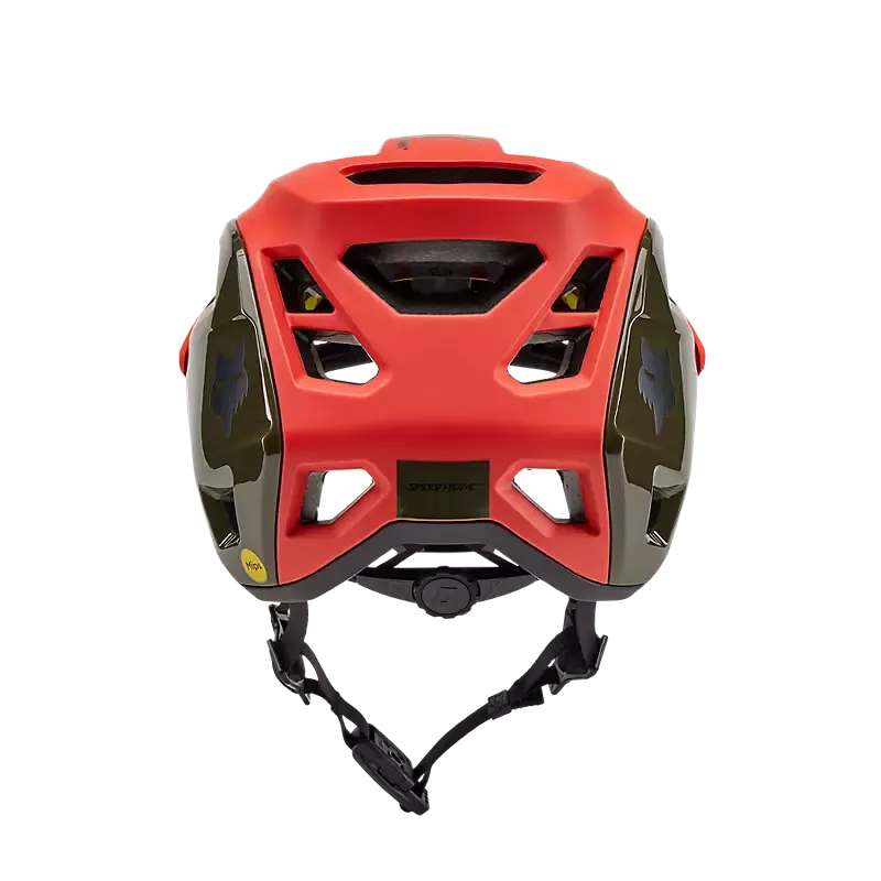 Fox Racing Speedframe Pro MTB Helmet - Blocked -  Orange Flame