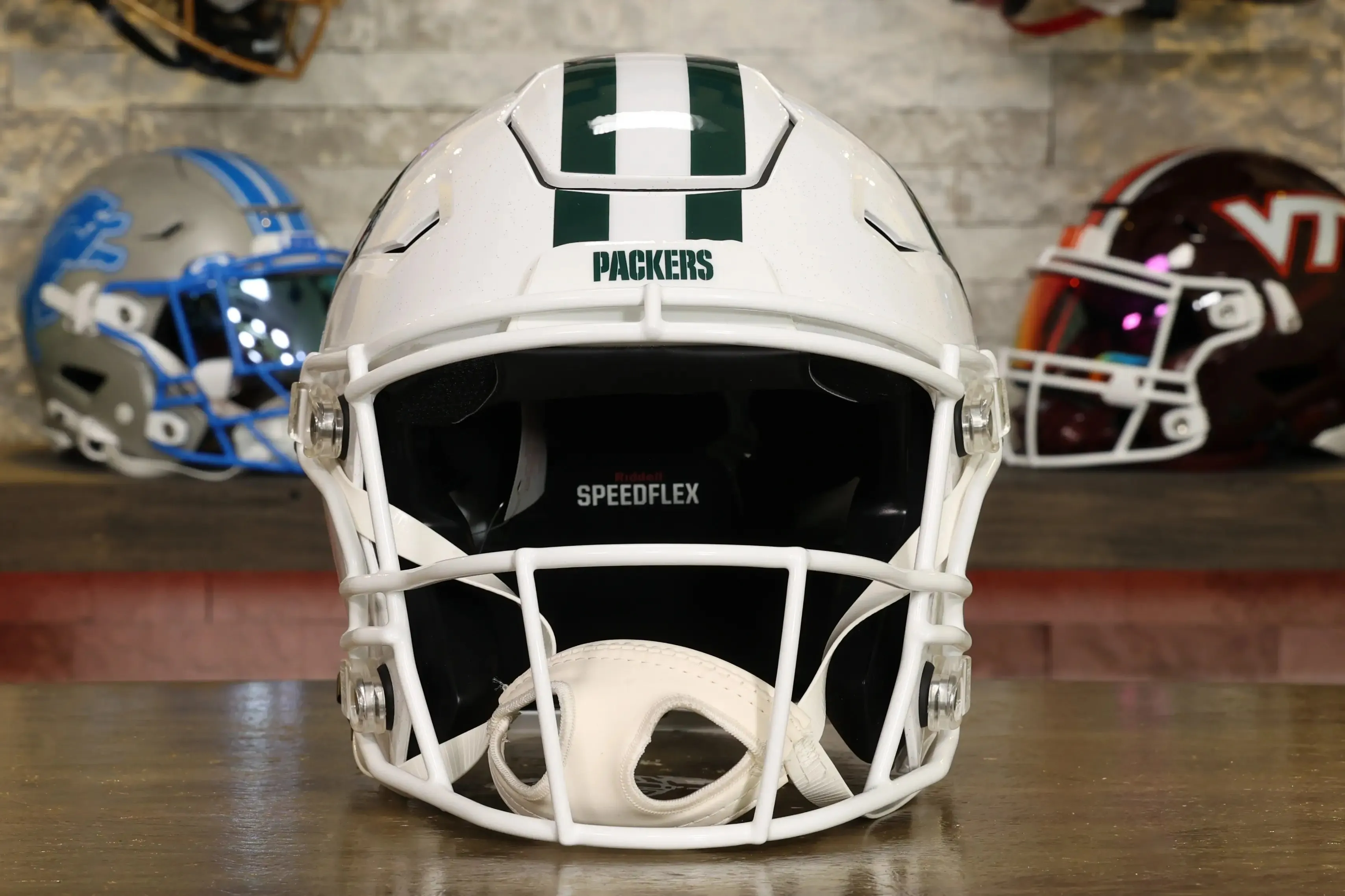 Green Bay Packers Riddell SpeedFlex Helmet - Winter Warning Alternate - OPEN BOX