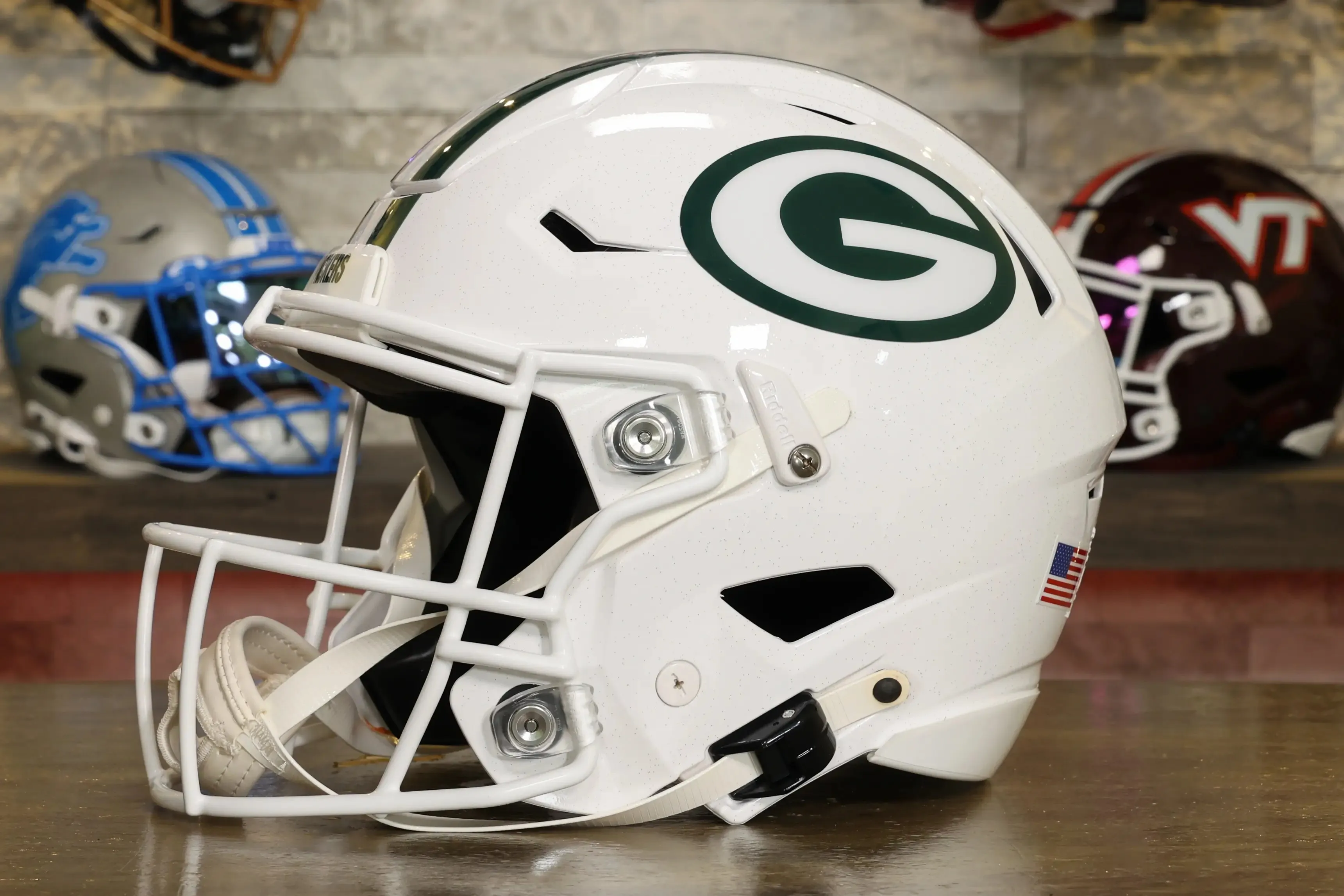 Green Bay Packers Riddell SpeedFlex Helmet - Winter Warning Alternate - OPEN BOX