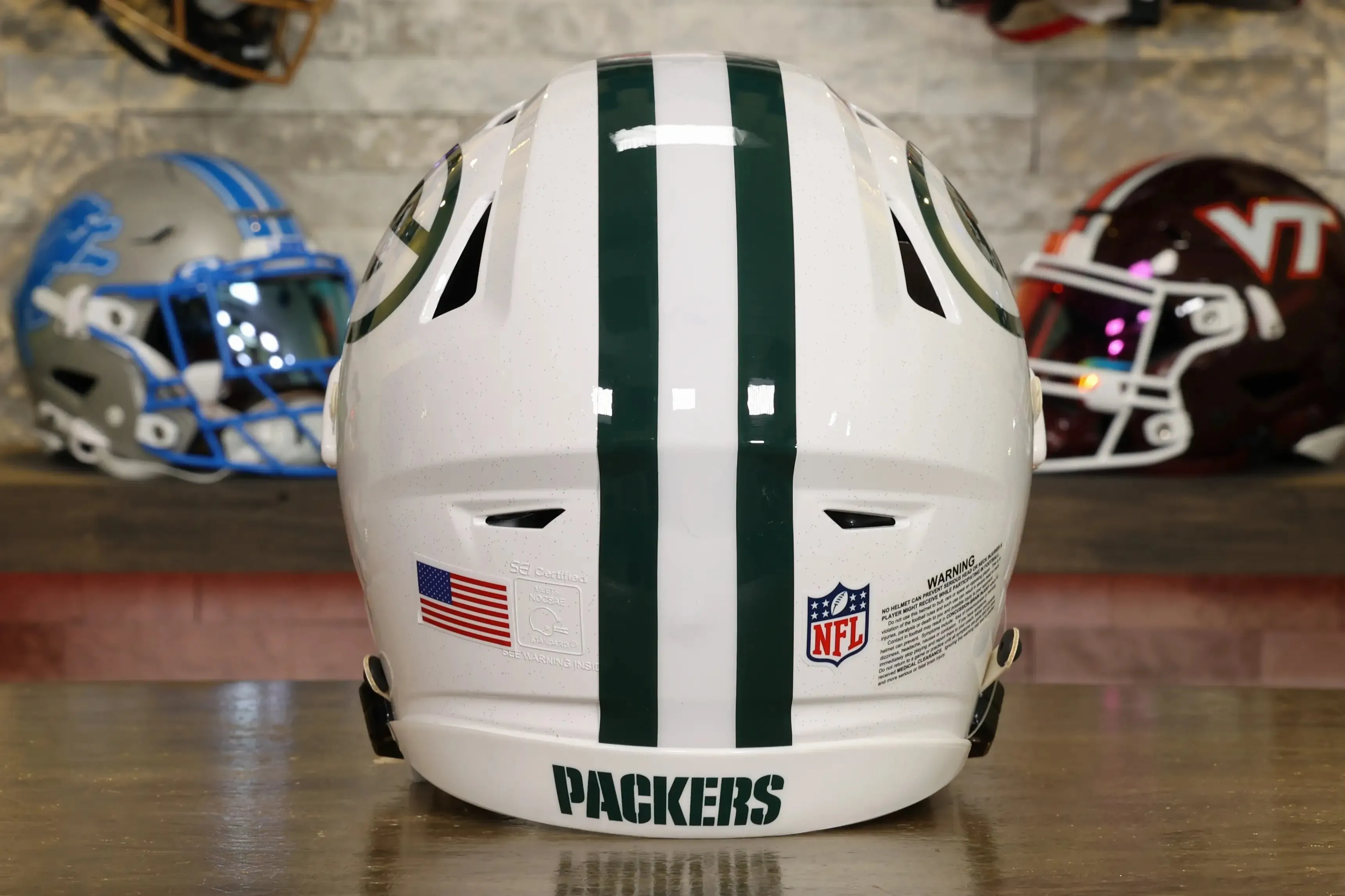 Green Bay Packers Riddell SpeedFlex Helmet - Winter Warning Alternate - OPEN BOX